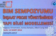 İNŞAAT PROJE YÖNETİMİNDE BIM SEMPOZYUMU