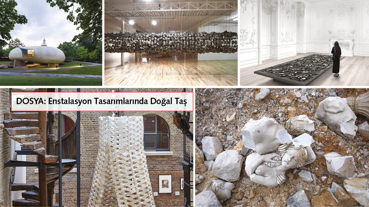 NATURAL STONE IN INSTALATION DESIGNS