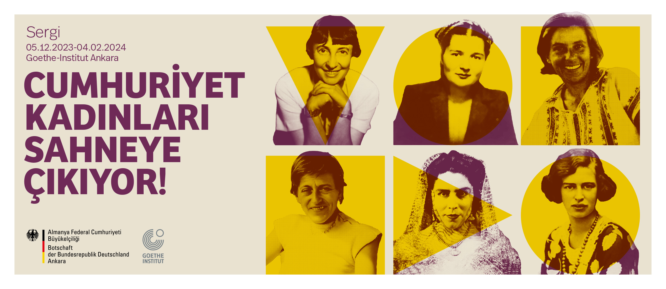 “CUMHURİYET KADINLARI SAHNEYE ÇIKIYOR!” SERGİSİ ZİYARETÇİLERLE BULUŞUYOR